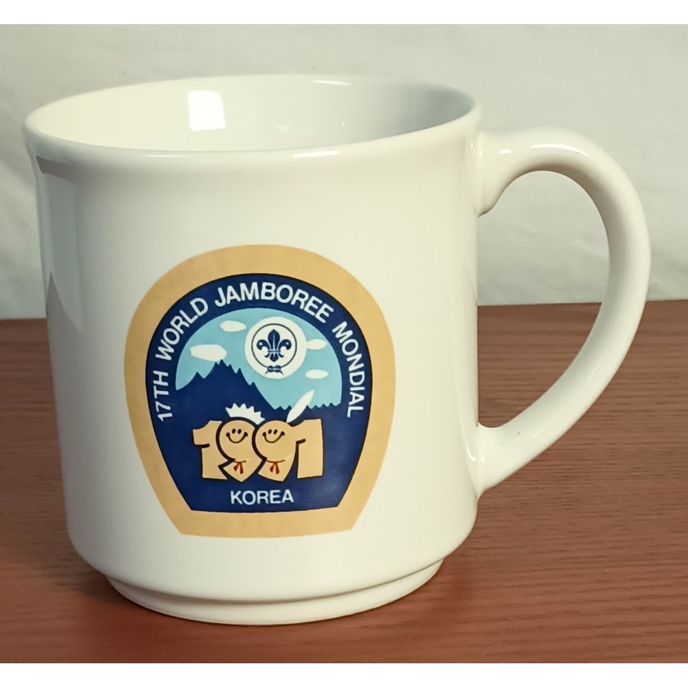 1991 BSA 17th World Jamboree Mondial coffee mug